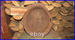 Original-Authentic WW2 WWII Relic German helmet Wehrmacht Stamp Q64 & DN184 #208