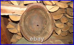 Original-Authentic WW2 WWII Relic German helmet Wehrmacht mfr Stamp Q62/219 #171