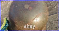 Original-Authentic WW2 WWII Relic German helmet Wehrmacht mfr Stamp Q62/219 #171