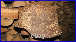 Original-Authentic WW2 WWII Relic German helmet Wehrmacht mfr Stamp S7/89 #45