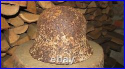 Original-Authentic WW2 WWII Relic German helmet Wehrmacht mfr Stamp S7/89 #45