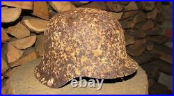 Original-Authentic WW2 WWII Relic German helmet Wehrmacht mfr Stamp S7/89 #45