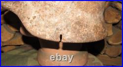 Original-Authentic WW2 WWII Relic German helmet Wehrmacht mfr Stamp SE64/95 #168