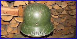 Original-Authentic WW2 WWII Relic German helmet Wehrmacht mfr Stamp hkp62 #173