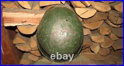 Original-Authentic WW2 WWII Relic German helmet Wehrmacht mfr Stamp hkp62 #173