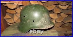 Original-Authentic WW2 WWII Relic German helmet Wehrmacht mfr Stamp hkp62 #173