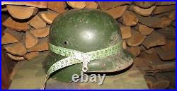 Original-Authentic WW2 WWII Relic German helmet Wehrmacht mfr Stamp hkp62 #173