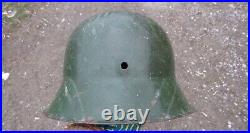 Original-Authentic WW2 WWII Relic German helmet Wehrmacht mfr Stamp hkp62 #173