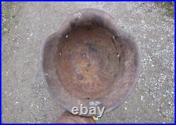 Original-Authentic WW2 WWII Relic German helmet Wehrmacht mfr Stamp hkp62 #173