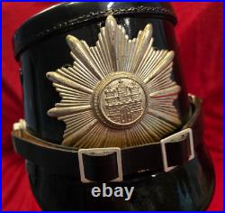 Original EREL WW2 WWII German HAMBURG POLICE POLIZEI HELMET SHAKO TSCHAKO Hat