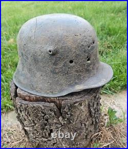 Original German Helmet M18 Wehrmacht Uniform Relic of Battlefield WW2 WW1 Original German Helmet M18 Wehrmacht Uniform Relic of Battlefield WW2 WW1