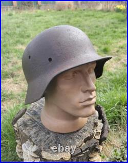 Original German Helmet M35/62 Wehrmacht Relic of Battlefield WW2 Smallest Size