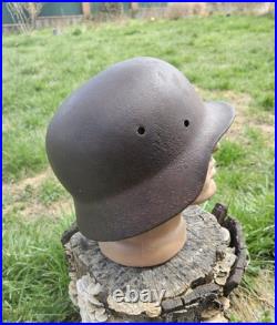 Original German Helmet M35/62 Wehrmacht Relic of Battlefield WW2 Smallest Size