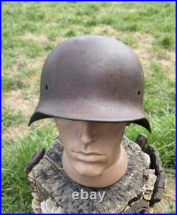 Original German Helmet M35/62 Wehrmacht Relic of Battlefield WW2 Smallest Size