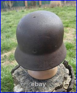 Original German Helmet M35/62 Wehrmacht Relic of Battlefield WW2 Smallest Size Original German Helmet M35/62 Wehrmacht Relic of Battlefield WW2 Smallest Size