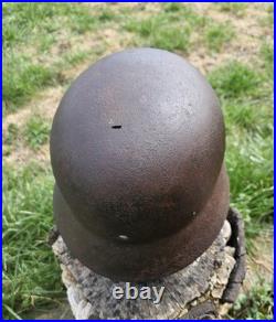 Original German Helmet M35/62 Wehrmacht Relic of Battlefield WW2 Smallest Size