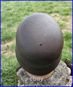 Original German Helmet M35/62 Wehrmacht Relic of Battlefield WW2 Smallest Size