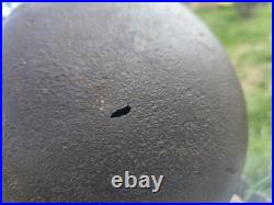 Original German Helmet M35/62 Wehrmacht Relic of Battlefield WW2 Smallest Size