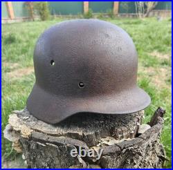 Original German Helmet M35/62 Wehrmacht Relic of Battlefield WW2 Smallest Size Original German Helmet M35/62 Wehrmacht Relic of Battlefield WW2 Smallest Size
