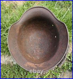 Original German Helmet M35/62 Wehrmacht Relic of Battlefield WW2 Smallest Size
