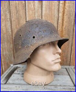 Original German Helmet M35 / 64 Relic of Battlefield WW2 World War 2 East Front