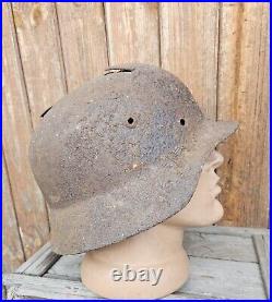 Original German Helmet M35 / 64 Relic of Battlefield WW2 World War 2 East Front