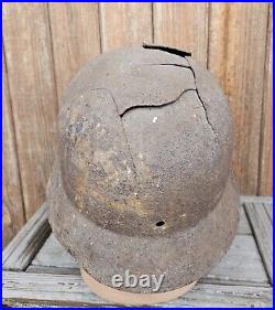 Original German Helmet M35 / 64 Relic of Battlefield WW2 World War 2 East Front