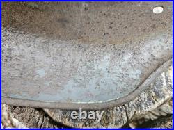 Original German Helmet M35 / 64 Wehrmacht Relic Of WW2 Number EF64 Two Decals