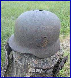 Original German Helmet M35/66 Wehrmacht Relic of Battlefield WW2