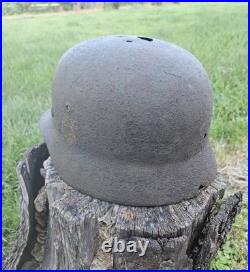 Original German Helmet M35/66 Wehrmacht Relic of Battlefield WW2