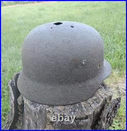 Original German Helmet M35/66 Wehrmacht Relic of Battlefield WW2