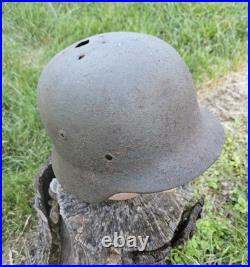 Original German Helmet M35/66 Wehrmacht Relic of Battlefield WW2
