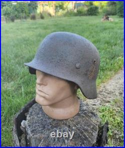 Original German Helmet M35/66 Wehrmacht Relic of Battlefield WW2