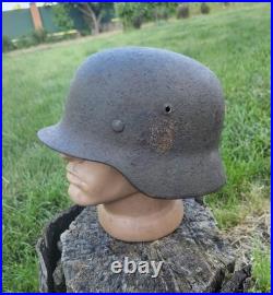 Original German Helmet M35/66 Wehrmacht Relic of Battlefield WW2