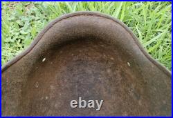Original German Helmet M35/66 Wehrmacht Relic of Battlefield WW2 Decals Numbers