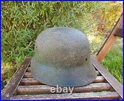 Original German Helmet M35 Relic of Battlefield WW2 World War 2 Number EE62