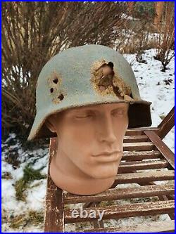 Original German Helmet M35 WW2 World War 2 Number ET64 Decal