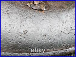 Original German Helmet M40 / 62 Relic of Battlefield WW2 Number ET62 Decal Original German Helmet M40 / 62 Relic of Battlefield WW2 Number ET62 Decal