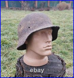 Original German Helmet M40 / 62 Relic of Battlefield WW2 Small Size Rare