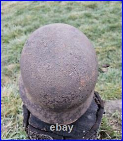 Original German Helmet M40 / 62 Relic of Battlefield WW2 Small Size Rare