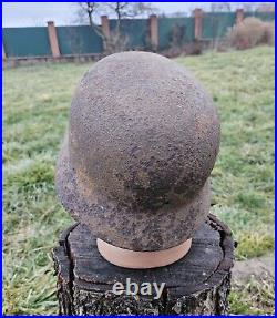 Original German Helmet M40 / 62 Relic of Battlefield WW2 Small Size Rare