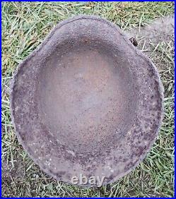 Original German Helmet M40 / 62 Relic of Battlefield WW2 Small Size Rare