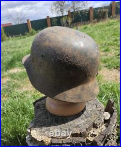 Original German Helmet M40/62 Wehrmacht Relic of Battlefield WW2 Smallest Size