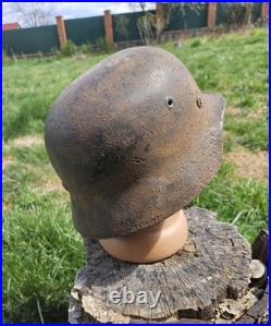 Original German Helmet M40/62 Wehrmacht Relic of Battlefield WW2 Smallest Size