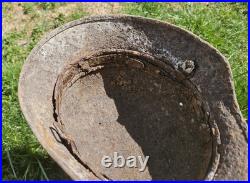 Original German Helmet M40/62 Wehrmacht Relic of Battlefield WW2 Smallest Size