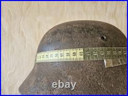 Original German Helmet M40/62 Wehrmacht Relic of Battlefield WW2 Smallest Size