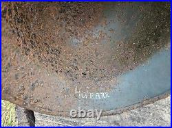 Original German Helmet M40 / 64 Relic Battlefield WW2 Number ET64 Named Hofmann