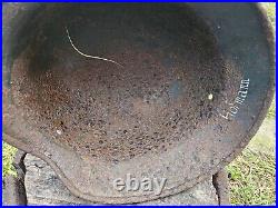 Original German Helmet M40 / 64 Relic Battlefield WW2 Number ET64 Named Hofmann