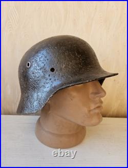 Original German Helmet M40 / 64 Wehrmacht Relic Of Battlefield WW2 World War 2