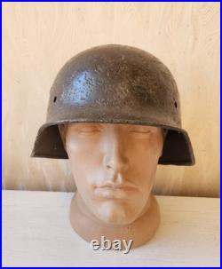 Original German Helmet M40 / 64 Wehrmacht Relic Of Battlefield WW2 World War 2